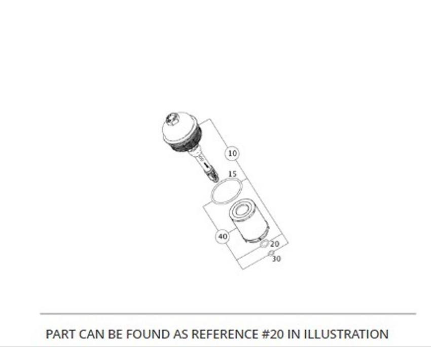 Mercedes Engine Oil Filter Gasket 0009972405